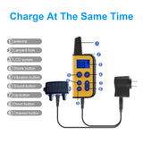 1km Remote Dog Training Collar Electric Shock sound Anti-Bark Rechargeable for small big dogs training accessories Dropshipping