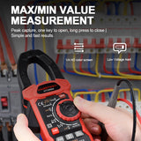 HT208A/D Professional Digital Clamp Meter Anto-Range 1000A 1000V AC DC Current Clamp True RMS VFD REL Ohm Capacitor NCV Tester