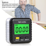 360 Degree Digital Protractor Inclinometer Electronic Gauge Meter Detector Angle Level Box Magnetic Base Measuring Tools