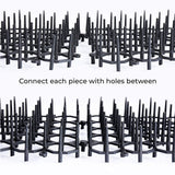 10pcs/set Anti Digging Safe Spikes Straps Isolation Square Scat Mat Cat Dog Outdoor Indoor Garden Pest Control Deterrent Devices