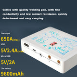 18650 Battery Spot Welding Machine USB Recharging Interface Recharge Pal with 2.4A Fast-recharge Function 6 Gears of Power