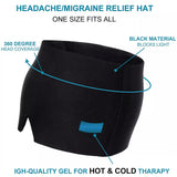Wholesale Link 1-3PCS Migraine Ice Head Wrap Headache Relief Hat Cold &amp;Hot Therapy Migraine Relief Cap Ice Pack for Head Massage