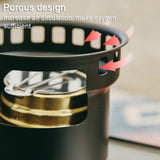 Aluminum Alloy Camping Alcohol Stoves Picnic BBQ Furnace Windproof Alcohol Stoves Outdoor Cooking Furnace Household Tea Stoves