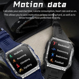 Smart Watch NX6 Bluetooth Call Compass 1.9 Inch Large Screen Heart Rate Sport Health Monitoring Men Fitness Tracker Smartwatch