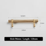 Modern Brass Furniture Cccessories Cylinder Furnitur Hardwar Kitchen Door Handl Copper