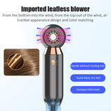 Amazon Hot Bladeless Hair Dryer Powerful Fast Hairdryer Blow Dryer Mini Compact Lightweight Home Travel