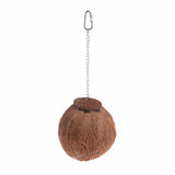 Bird Parrot Nest Natural Coconut Shell Hanging Chain Cage Toys Swing House Finch Sparrows Birds Nest Supplies