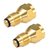 2Pcs Outdoor Propane Refill Brass Adapter LP Gas 1Lb Cylinder Tank Coupler Connector Gas Burner Brass Connect Attachment