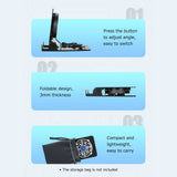 Foldable Mobile Phone Tablet Cooling Stand Multi-gear Adjustable Phone Stand with Cooling Fan Low Noise Wide Compatibility