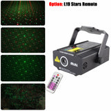 ESHINY R&amp;G Laser Stars/4 Patterns Projector DJ Christmas Light Dance Disco New Years Bar Family Party Stage Effect Lights Z8N6