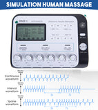Electric Acupuncture Stimulator TENS Electrical Nerve Muscle Stimulator 6 Channels Output Patch Massager For Body Health Care