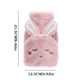 45ml Removable Washable Knitted Injectable Hot Water Bottle Bag Cover for Kids Adults Home School Office Indoor Outdoor Use