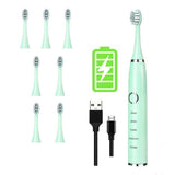Automatic Sonic Electric Toothbrush Smart Timer Replaceable Ipx7 Waterproof Toothbrush Rechargeable Soft Fur Toothbrush