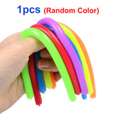 New TPR Flexible Glue Noodle Elastic Force Stress Reliever Toy Vent Antistress Hand Adult Squeeze Sensory Toys For Children Gift