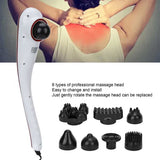 Handheld Body Massage Machine 8 Heads 10 Strength Gears Red Light Deep Tissue Massager for Waist Shoulder Arm Back Comfortable