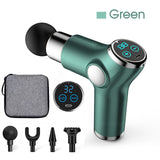 Mini LCD Massage Gun 32 Speed Touch Screen Deep Tissue Percussion Muscle Mini Massager Fascial Gun For Pain Relief Body Massage