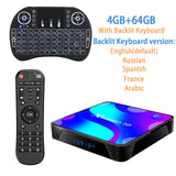 Android 10.0 Smart TV Box Android 10 MAX 4GB RAM 128GB ROM RK3318 BT4.0 TVBOX 5G Dual Wifi Media Player Youtube 4K Set Top Box