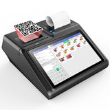 10.1 inch Android POS Terminal with 80mm Thermal Printer/ NFC reader/ VFD display For Food Court Order cash register