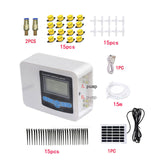 10/15/20cm Garden Dual-pump Solar Energy Drip Irrigation Set Watering System Automatic Use Watering Device for Flowers Potted