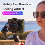 Universal Mobile Phone Radiator Semiconductor Double Cooler Fan Phone Holder Gamepad Controller Heat Sink Gaming Phone Cooler