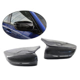 2 Pcs Car Rearview Mirror Covers Side Shell Carbon Fiber Caps For  G20