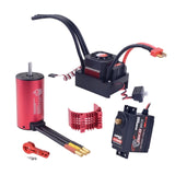 SURPASS HOBBY 3670 2650KV 3-6S Sensorless Brushless Motor with 120A Waterproof Brushless ESC for 1/10 1/8 RC Car Truck Buggy Toy
