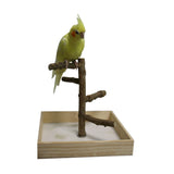 Interactive Training Playground For Parrots Wood Cage Toys Play Bird Perch Stand Home Climbing Portable Funny Tabletop