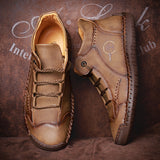 Men Hand Stitching Soft Comfort Shoes 9932