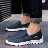 Mens Slip On Canvas Shoes Deck Shoes Casual Comfort Lightweight Loafer Flat Outdoor Sneakers