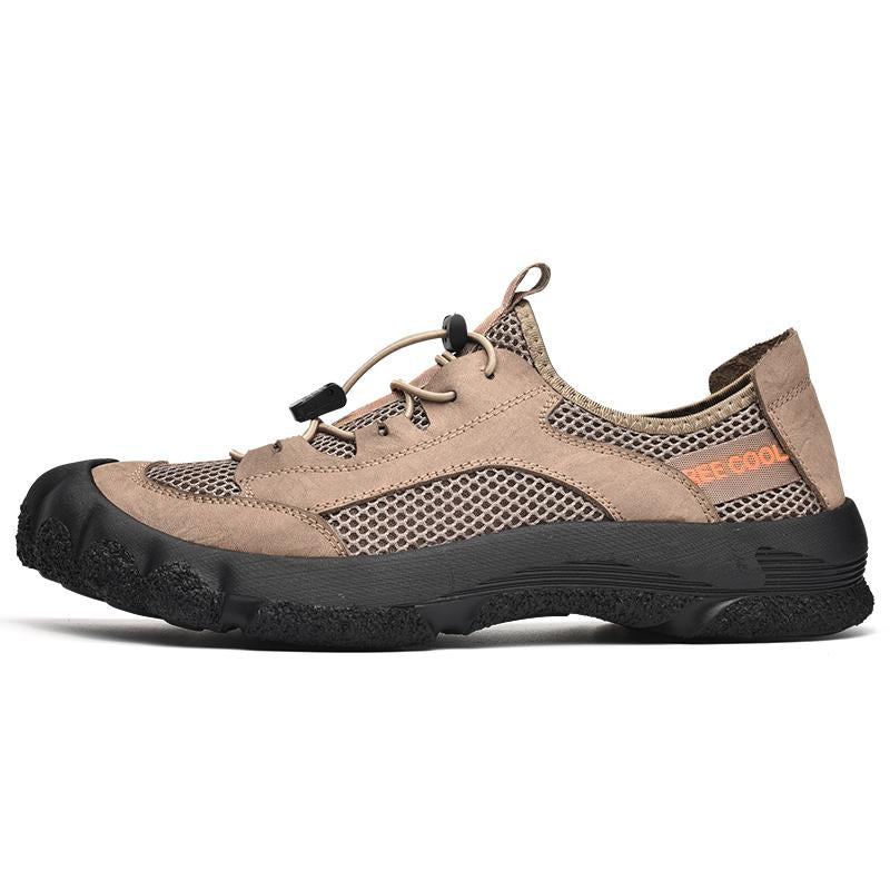 Mickcara men's lace-up outdoor sneakers mesh A2005