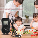 KDKA-600 Mini FM Stereo Radio Portable Digital DSP Receiver w/ 1.15inch LCD Display Screen Lanyard 60-108MHz Receiving Frequency