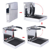 2X Boat Accessories Marine Stainless Steel Folding Cup Drink Holder for Marine Yacht Truck RV