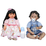 Baby And Toddler Dolls Soft Material Simulation Baby Black-skinned Doll Cute Doll Newborn Gift For Children