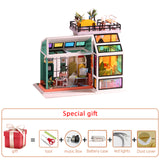 Big Doll House Furniture Miniature Building Kits Diy Dollhouse Kit Roombox Villa Garden Wood Houses Toy For Children Adult Gifts