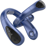 Summer Sports Fan USB Rechargeable Neckband Hanging Neck Fans 3 Speed Portable Adjustable Digital Display for Outdoor Indoor