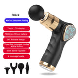 2021 NEW Hot Compress Folding Massage Gun LCD Display Muscle Neck Electric Massager for Body Relaxation Pain Relief Pain Therapy