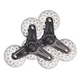 1 Pair Stair Climbing Shopping Cart Replacement Wheels Trolley Casters for Shopping Laundry Cart Household Hardware