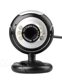 6LED Webcam Web Camera 0.3 MP USB Webcams Web Camera With Microphone Web Cameras For Computer Laptop Notebook Desktop PC