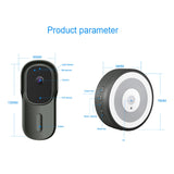 Tuya Video Doorbell Wifi Wireless Wired Door Bell DC AC Battery Powered 1080P 2MP Pixel Support For Alexa Google