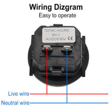 12V 24V Hour Meter for Marine Boat Engine 2" Round Waterproof Gauge Moto Car Trucks Mechanical Hour Meter Counter Timer