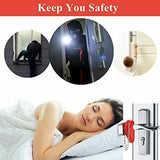 Portable Door Lock Lockdown Double Hole Security Lock Door Extra Lock Inside Door Locker Security Devices