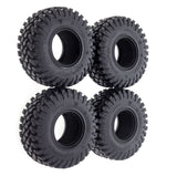 4PCS 128MM 2.2 Rubber Wheel Tires Tyre for 1/10 RC Crawler Car Axial SCX10 90046 RR10 Wraith Traxxas TRX4 TRX-6