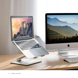 Free Lift Notebook Heighten Holder Laptop Stand Height Adjustable Desktop Sofa Bed Laptop/ tablet Stand Aluminum for Macbook Pro