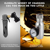 Keg Charger Dispenser, Mini 0-60 PSI CO2 Regulator Keg Kit, Portable Beer Keg Regulator