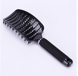 Brushy Hair Scalp Massage Comb Hairbrush Bristle Nylon Women Wet Curly Detangle Hair Brush for Salon Hairdressing Styling Tools