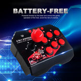4 In 1 USB Wired Joystick Gamepad Arcade Joystick Video Game Fight Stick For PS4/PC/Android TV Game Consoles Game Accessories