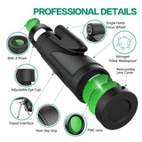 12X50 Monocular Telescope High Definition Monocular with Smartphone Holder & Tripod Waterproof Starscope FMC BAK4 Prism