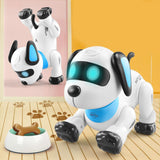 Electronic Animal Pets Remote Control Robot Dog Toys Robotic Stunt Puppy Toys Music Song Programmable Toy For Kids Birthday Gift
