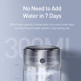 Aluminum Alloy 300ml Air Humidifier Car Aroma Essential Oil Diffuser for Home Car Air Purifier Nano Spray Mute Clean Air Maker