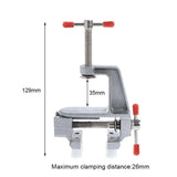 New Arrival 3.5" Aluminum Miniature Small Jewelers Clamp On Table Bench Vise Mini Tool Vice Muliti-Funcational